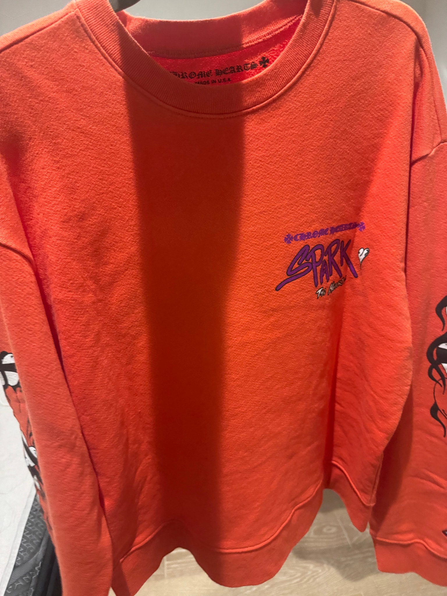 Chrome Hearts PPO Matty Boy Spark The Heart Sweatshirt "Red"