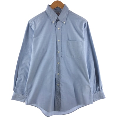 古着 ブルックスブラザーズ Brooks Brothers Est.1818 長袖 ボタンダウンシャツ USA製 メンズM相当/eaa513264