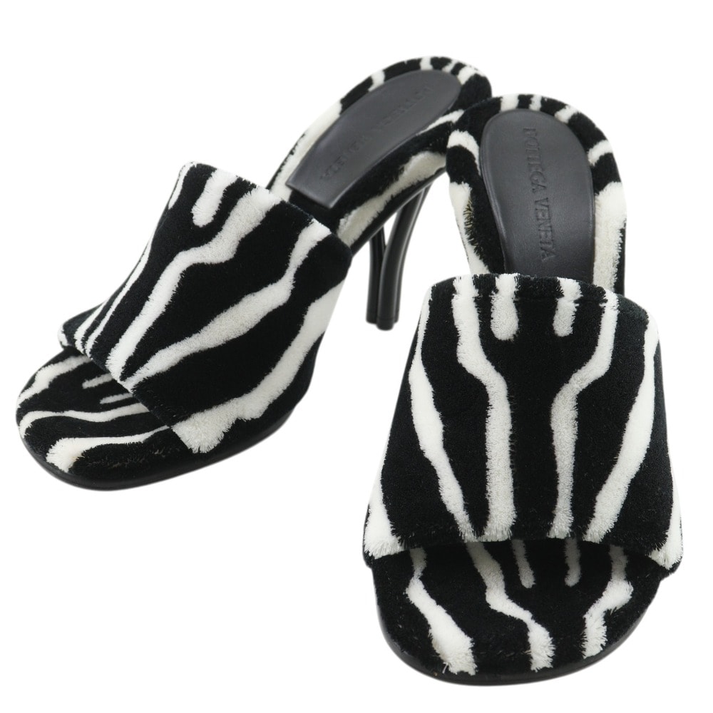 ボッテガヴェネタ POSE ゼブラ柄 680607V1H30 レディースミュール