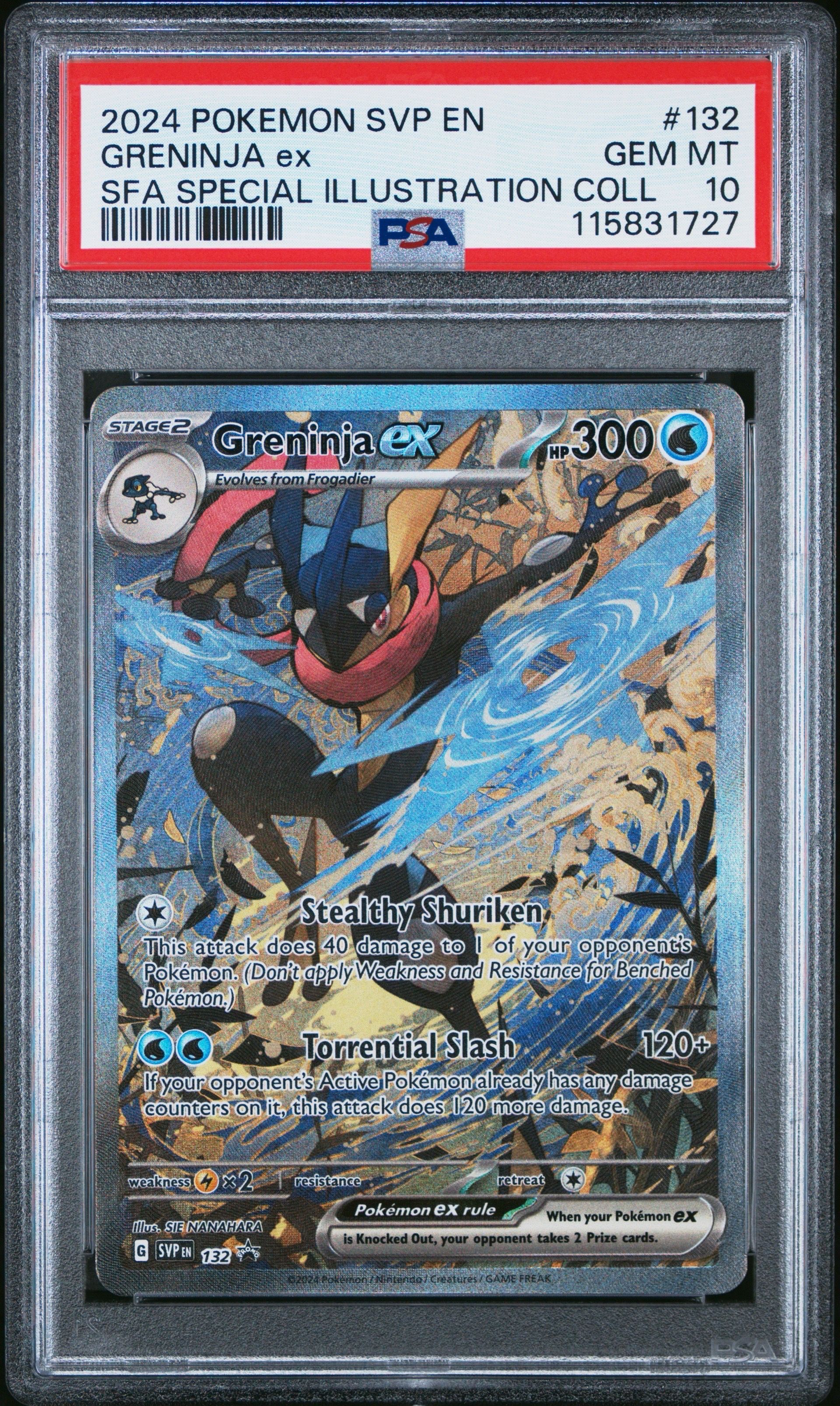 ゲッコウガex P [SVP EN 132]【英語版】(スカーレット&バイオレット「シュラウデッドフェイブル ゲッコウガex スペシャルイラストレーション コレクション」)