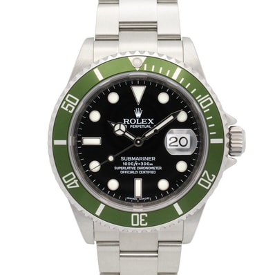 ロレックス ROLEX サブマリーナ M番 腕時計 時計 ステンレススチール メンズ ブラック系 16610LV 【中古】