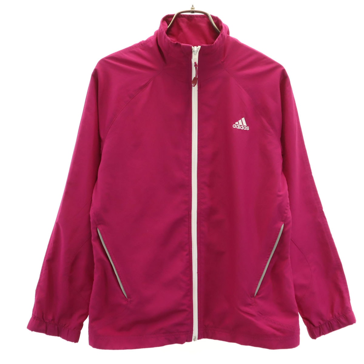 adidas アディダス ウインドブレーカー M マゼンタ ジャケット 裏メッシュ