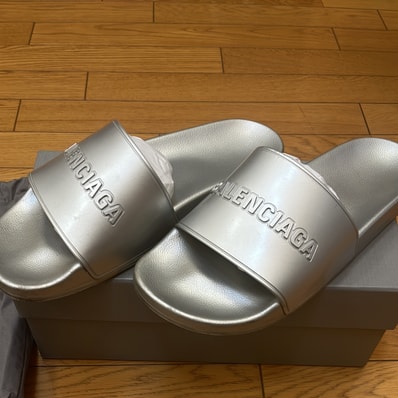 BALENCIAGA バレンシアガ サンダル 28.5cm シルバー