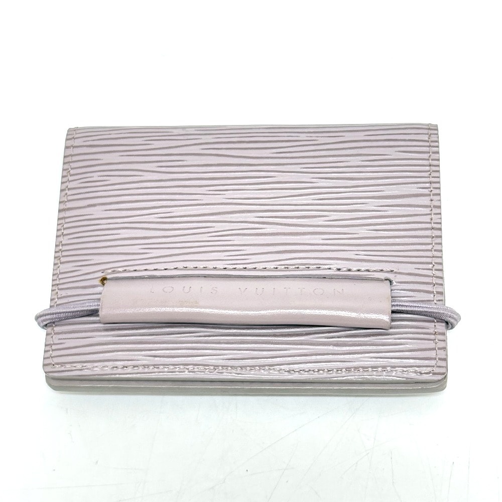ルイヴィトン LOUIS VUITTON ポルトカルトトランスポート M6367B 名刺入れ 小物 二つ折り カードケース エピレザー ライラック