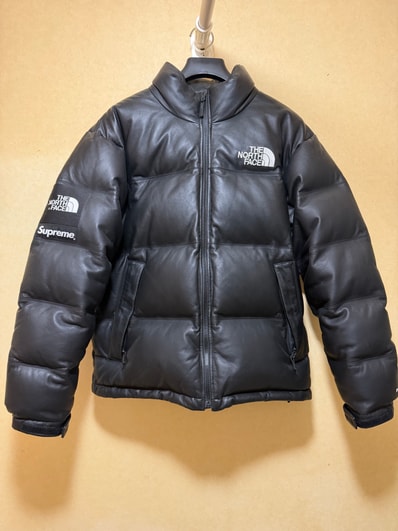 Supreme x The North Face Leather Nuptse Jacket "Black"