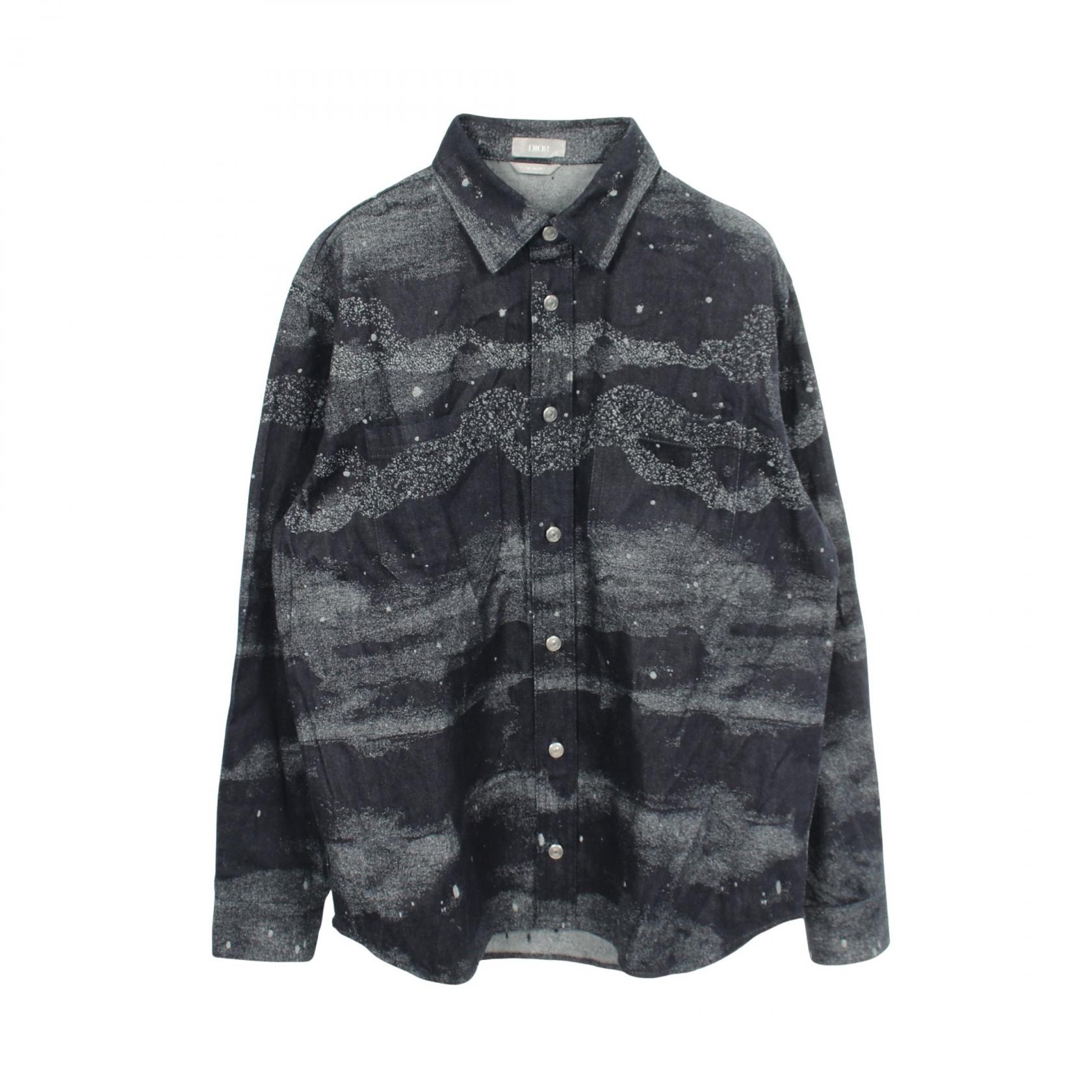 ディオール Dior Dior HOMME × Peter Doig 衣料品 トップス コットン メンズ ネイビー系 / グレー系 【中古】