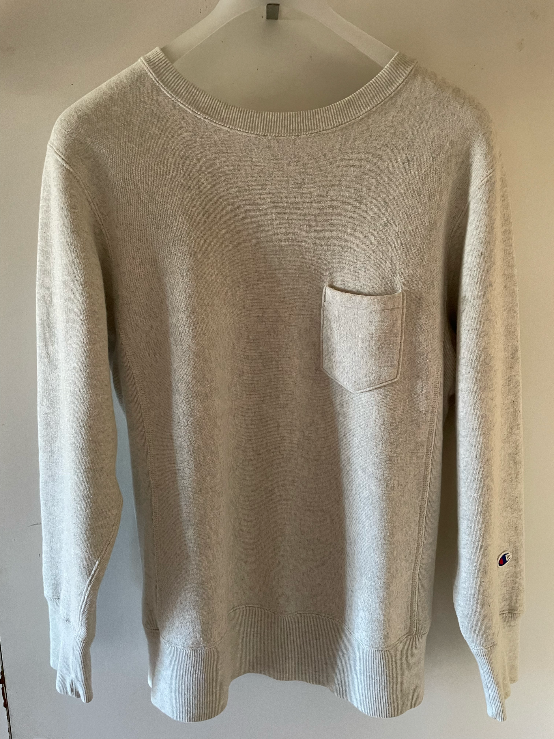 L☘️Champion REVERSE WEAVE チャンピオン リバースウィーブ スウェット 胸ポケット付 青タグC8-E008