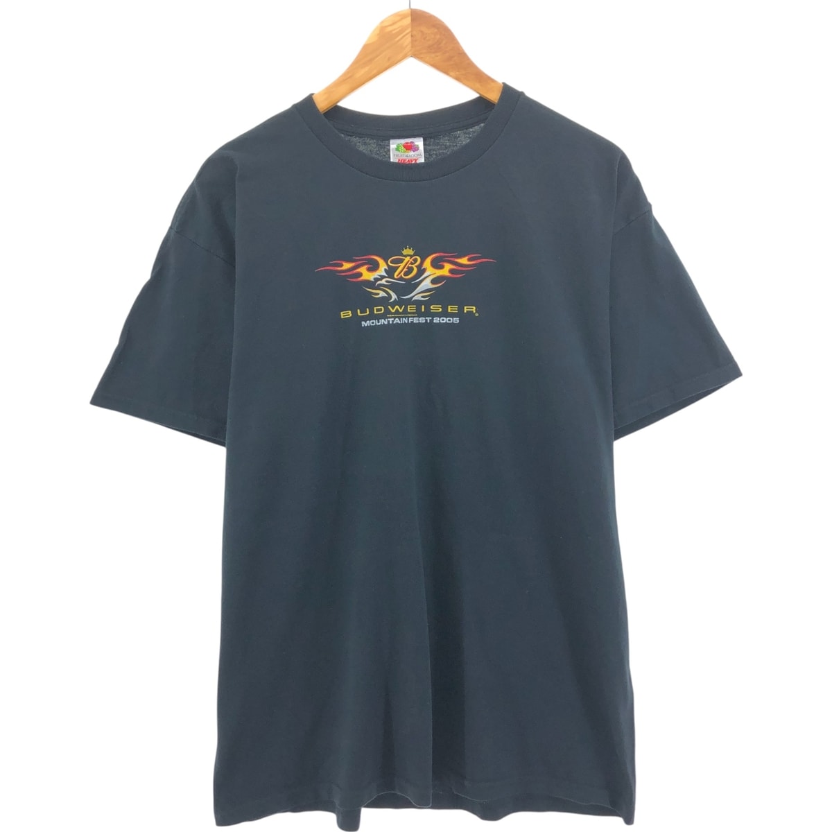 古着 00年代 フルーツオブザルーム FRUIT OF THE LOOM budweiser バドワイザー アドバタイジングTシャツ メンズXL相当/eaa529517