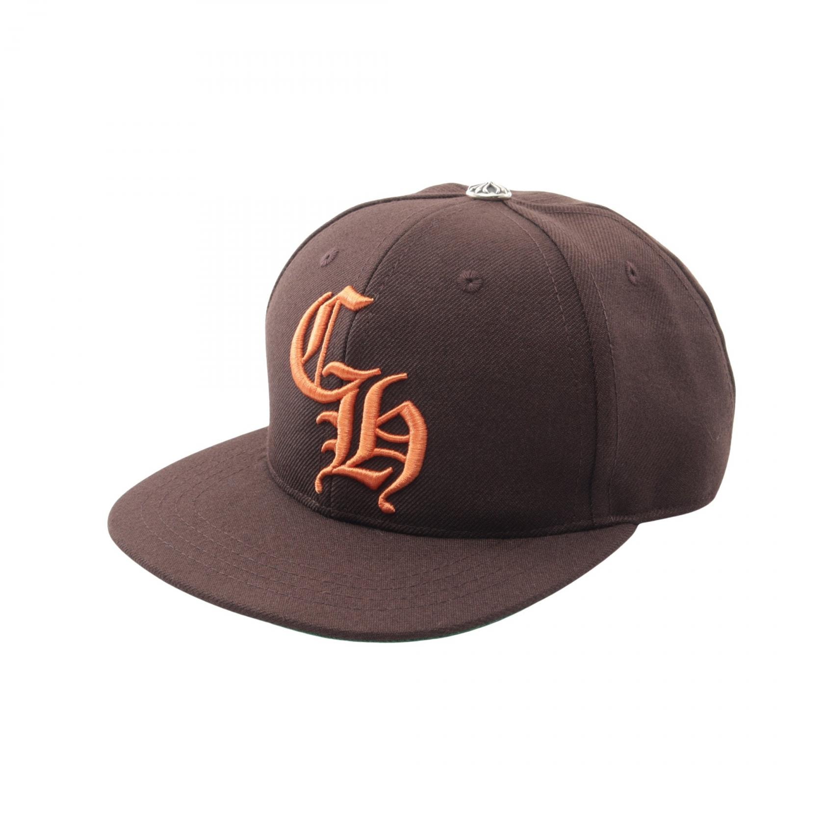クロムハーツ CHROME HEARTS 6パネル CH キャップ 帽子 コットン メンズ ブラウン系 / オレンジ系 【中古】