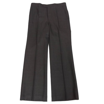 JUNYA WATANABE COMME des GARCONS ジュンヤワタナベコムデギャルソン パンツ 25AW JP-P025 ウール ジップフライ スラックスパンツ ダークブラウン系 S【極上美品】【中古】