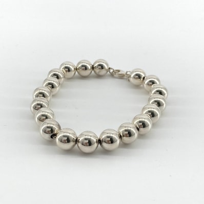 TIFFANY&Co.(ティファニー) ハードウェア ボール 10mm Ag925 ブレスレット 19.25g シルバー