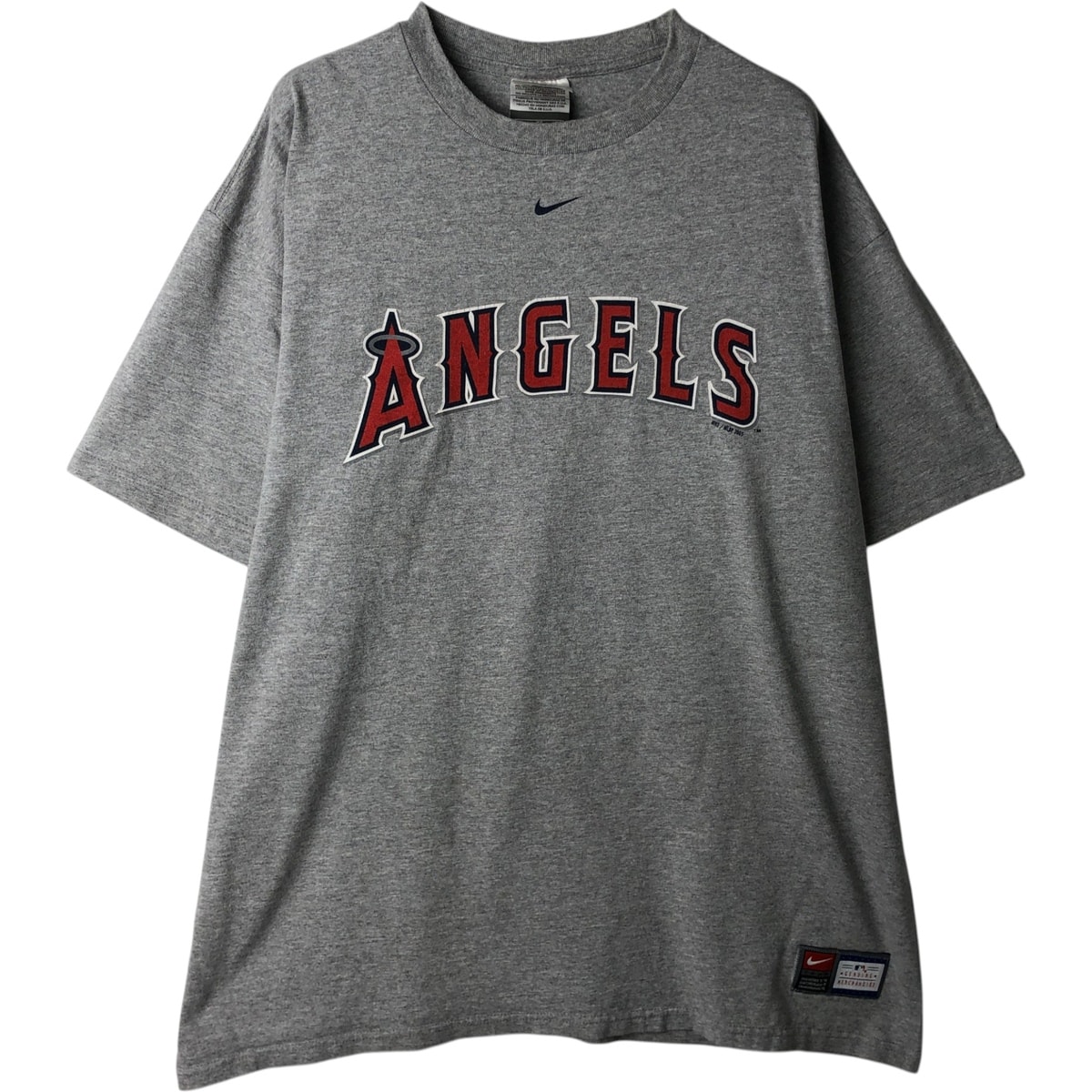 古着 00年代 ナイキ NIKE TEAM MLB LOS ANGELES ANGELS ロサンゼルスエンゼルス スポーツプリントTシャツ メンズXL相当/eaa629702