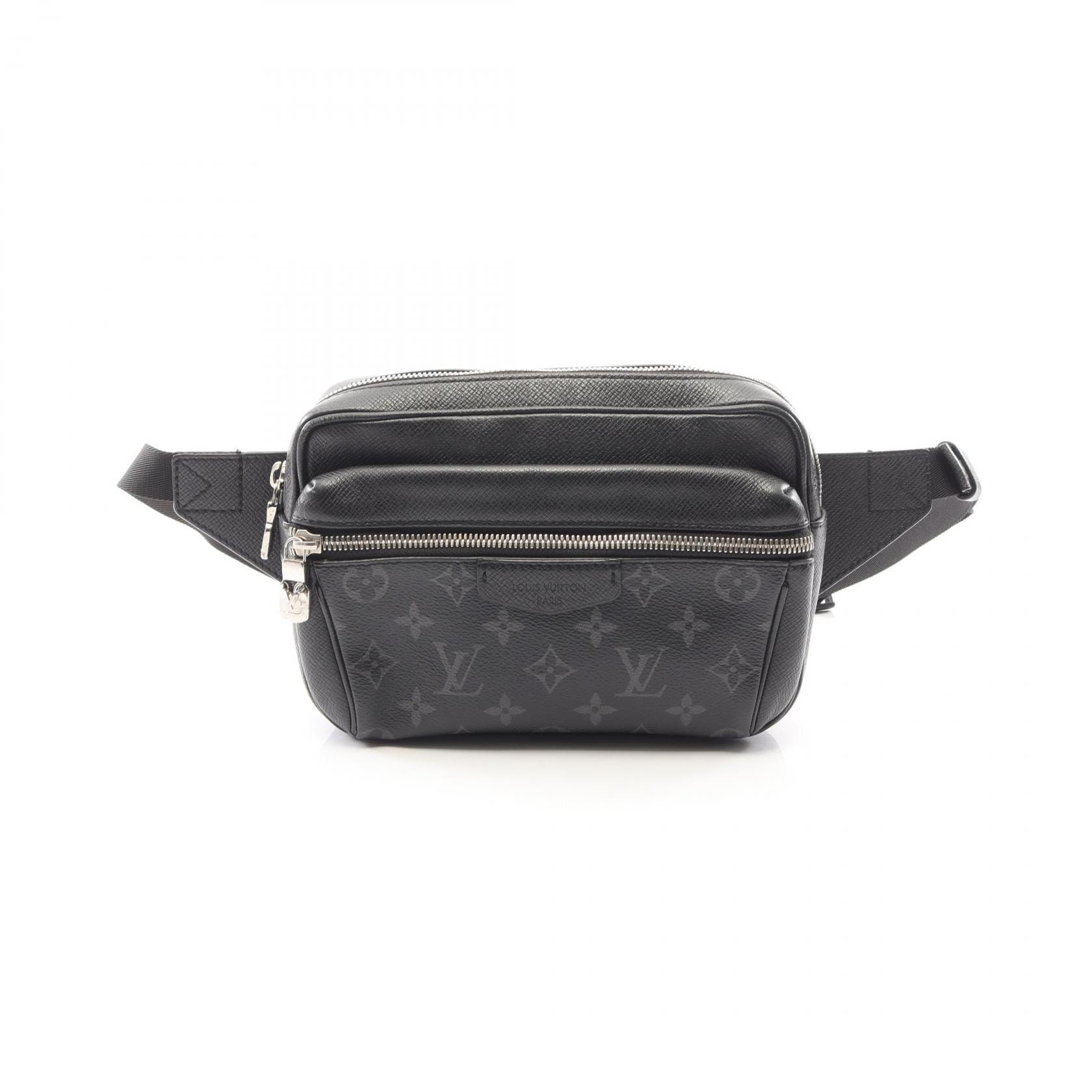 ルイ・ヴィトン LOUIS VUITTON バムバッグ アウトドア ウエストバッグ ボディバッグ バッグ PVCコーティングキャンバス レザー タイガラマ ノワール メンズ ブラック系 M30245 【中古】