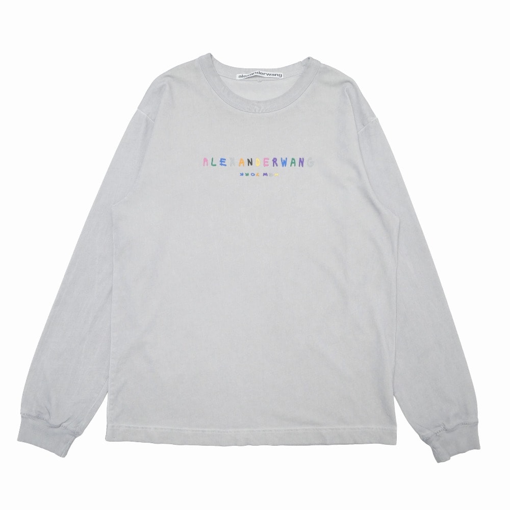 Alexander Wang アレキサンダーワン 長袖Tシャツ サイズM ブランドロゴ 顔料樹脂プリント ブランド古着【中古】20260326/RA8595