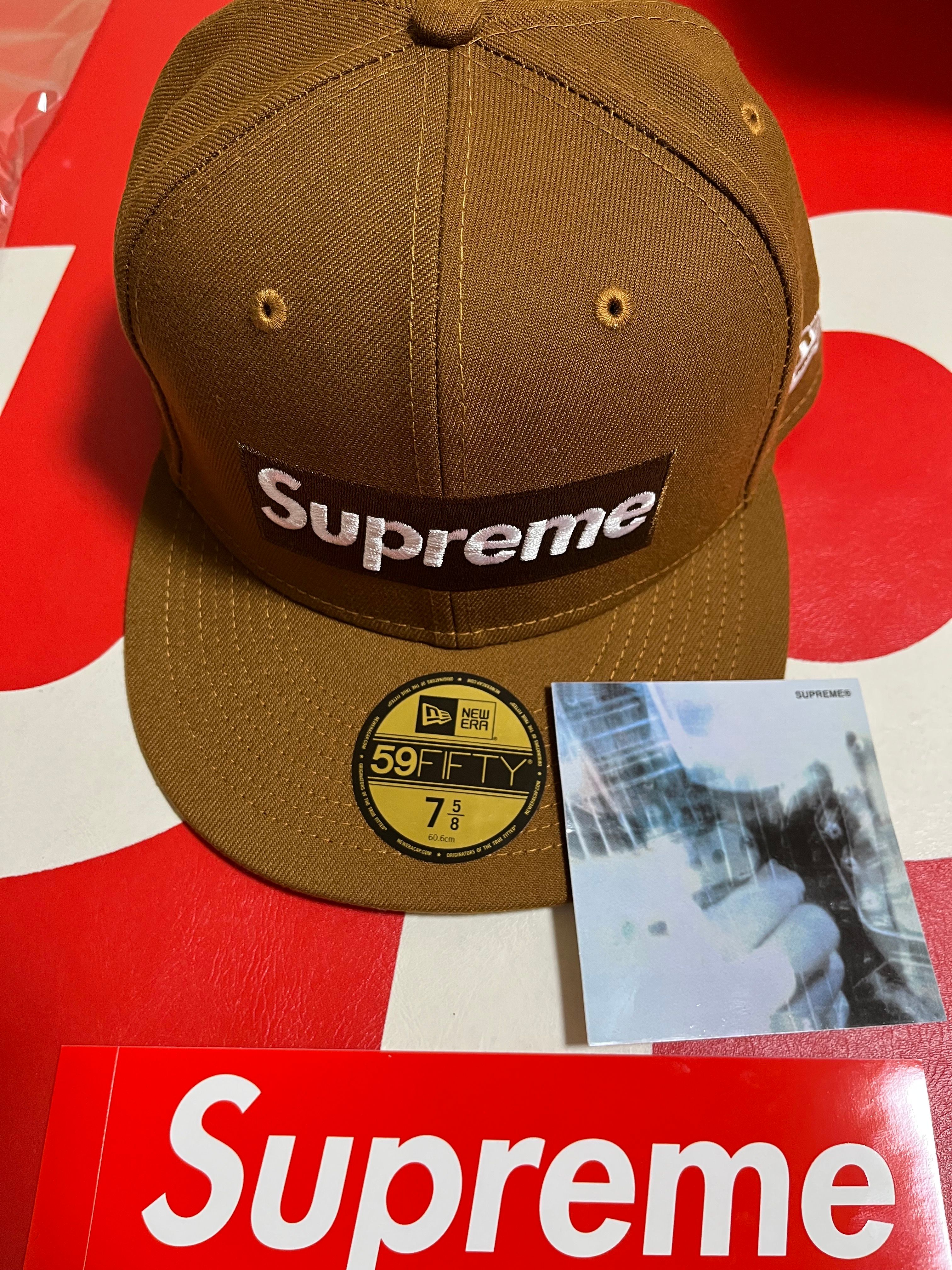Supreme Money Box Logo New Era "Brown"