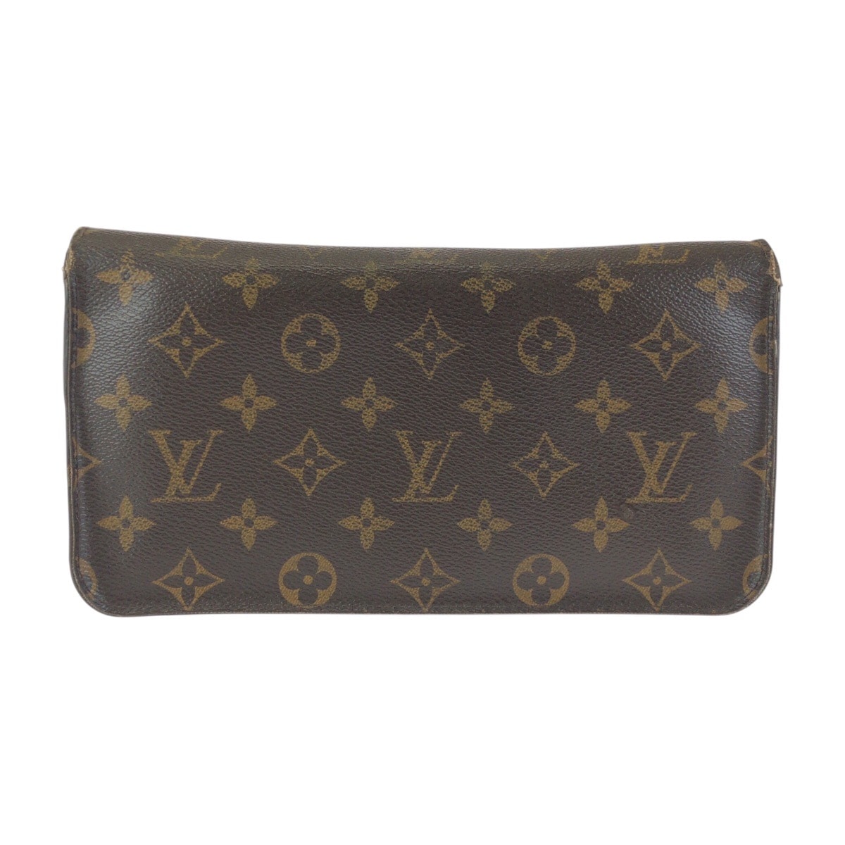 LOUIS VUITTON ルイヴィトン モノグラム アンソリット ブラウン ゴールド金具 PVC 長財布 オーガナイザー 601961 【中古】