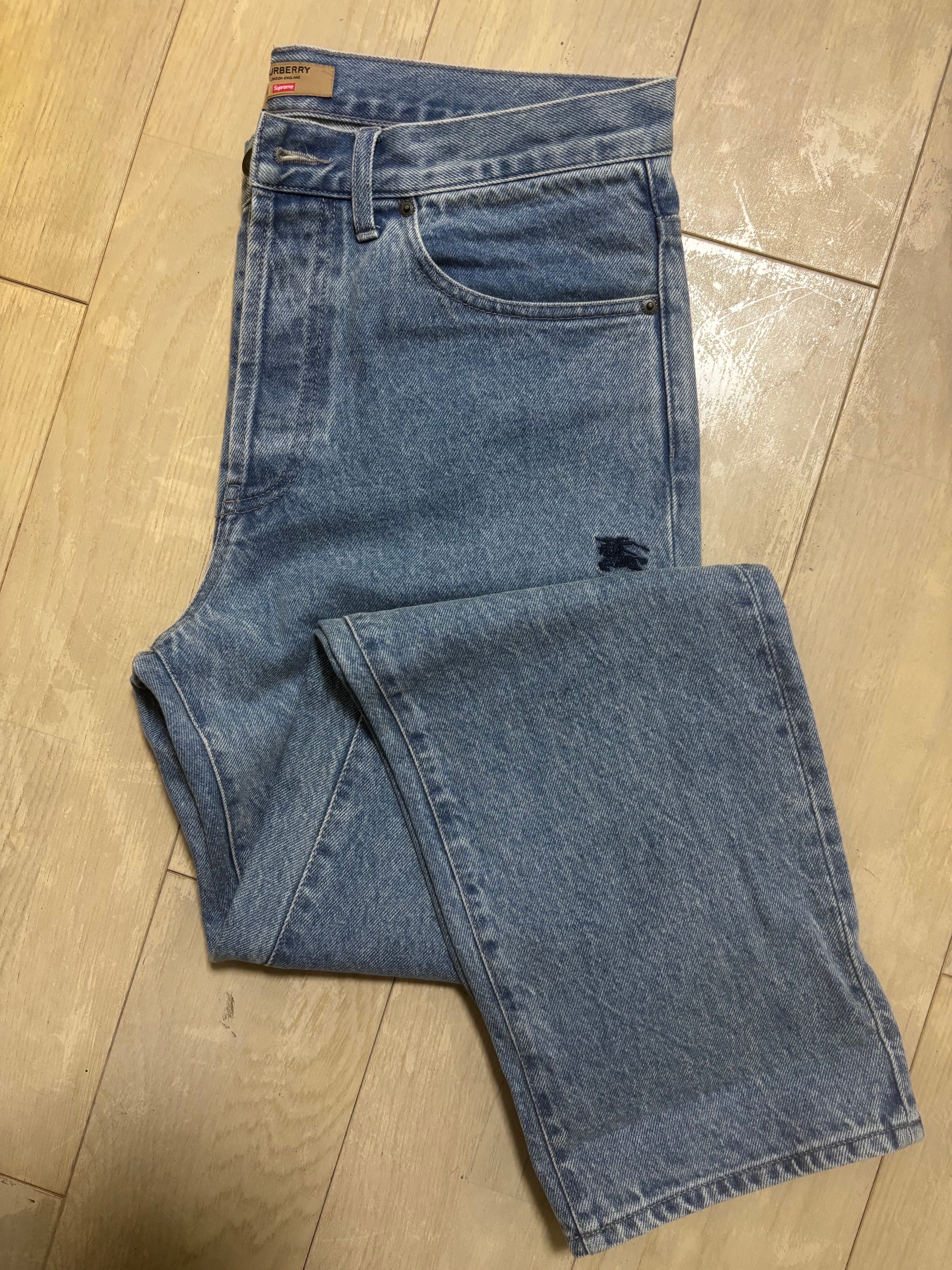 Supreme / Burberry Regular Jean "Blue"