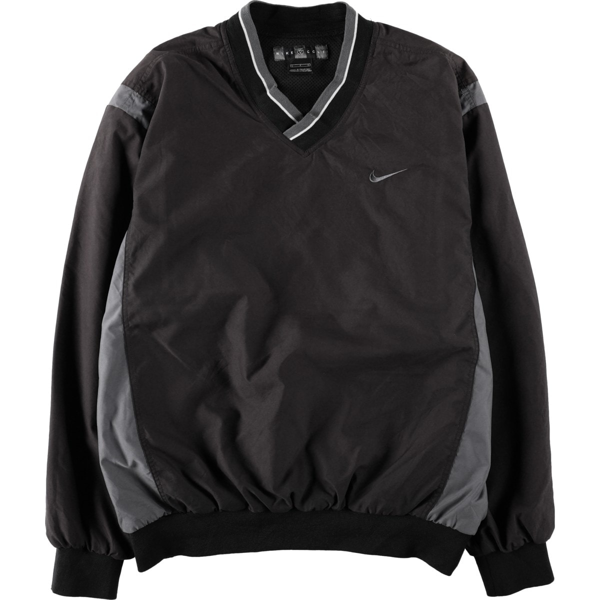 古着 ナイキ NIKE GOLF ゴルフ Vネック ウォームアッププルオーバー メンズL相当/eaa665539