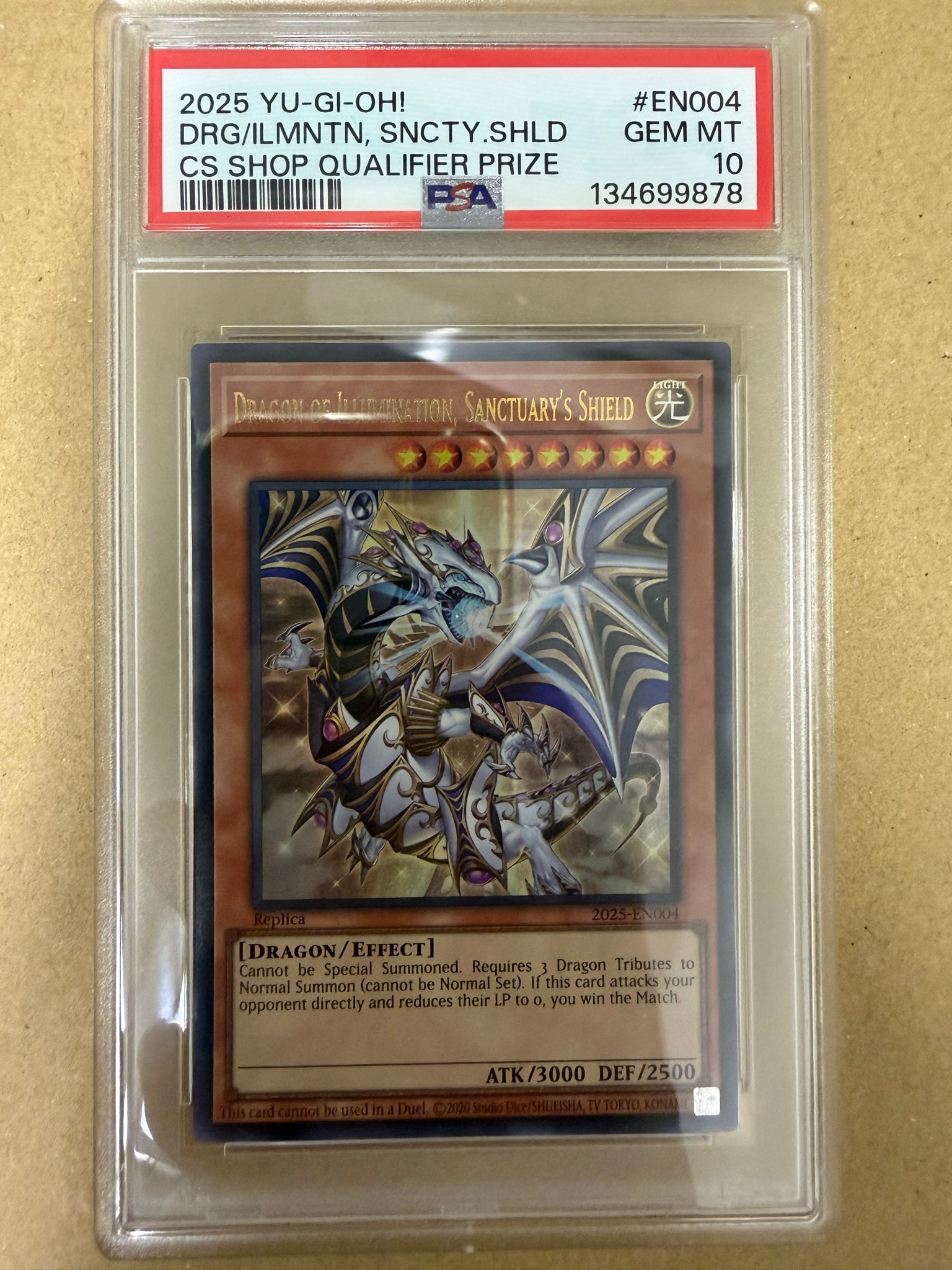 PSA10】Dragon of Illumination Sanctuary's Shield UR [2025-EN004