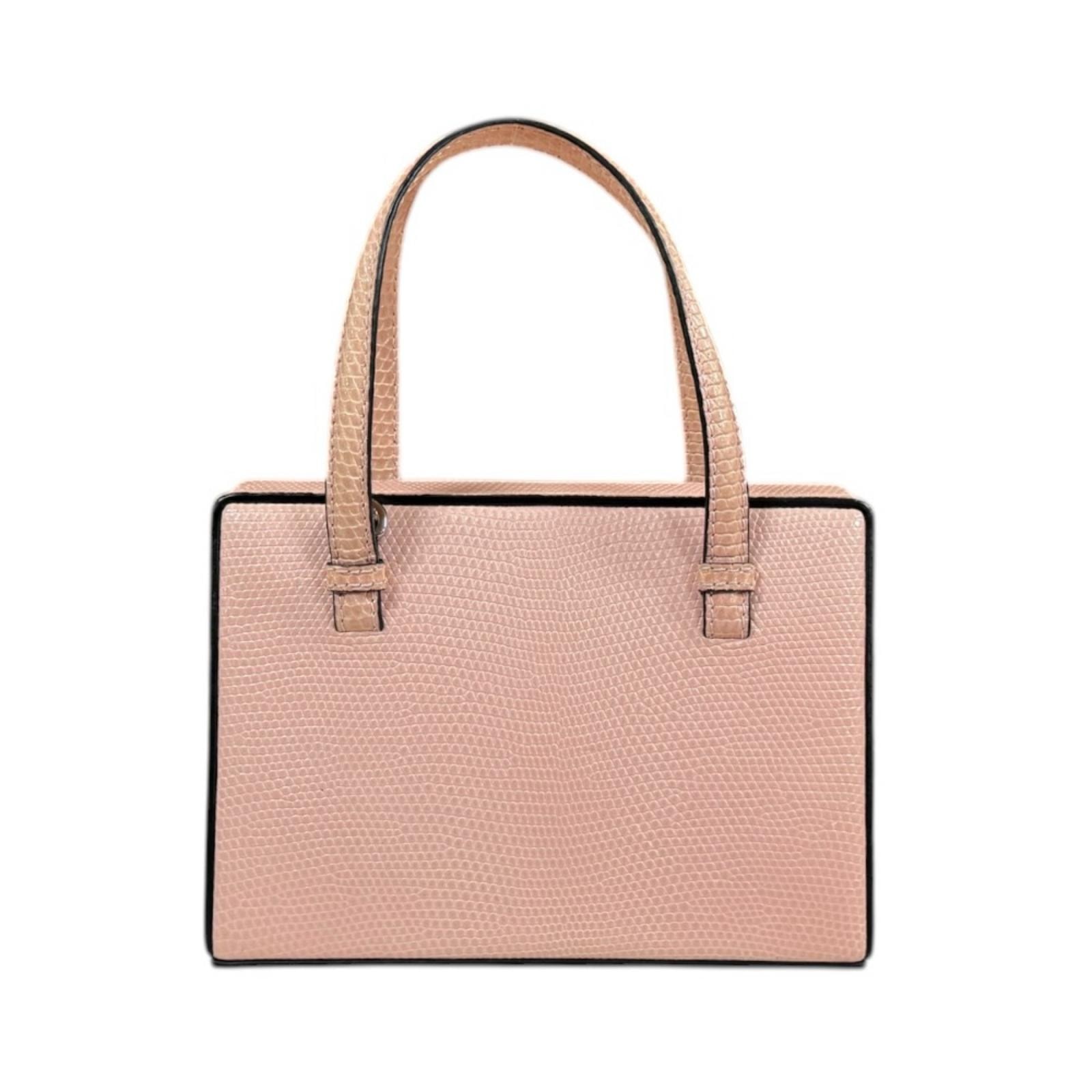 ロエベ ポスタル スモールバッグ ハンドバッグ 309.09.W85 ピンク レディース LOEWE 中古