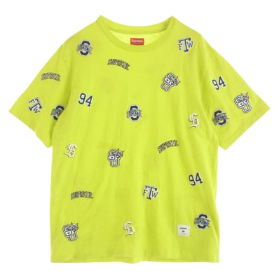 Supreme シュプリーム Tシャツ 20SS University S/S Top 半袖 クルーネック Tシャツ イエロー系 M【中古】