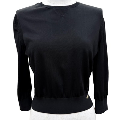 美品 シャネル ニット ブラック レディース 36 P64759K60717