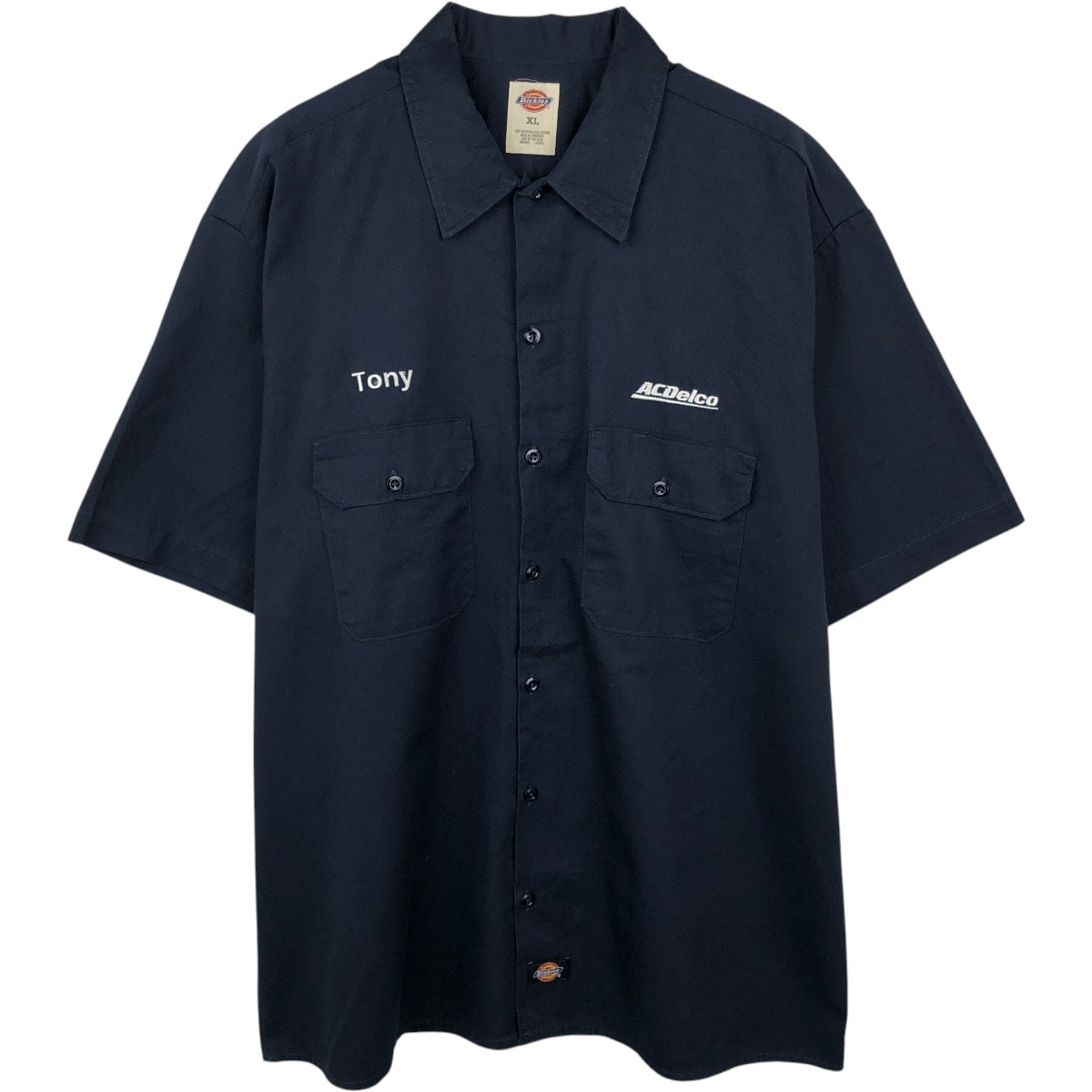 古着 ディッキーズ Dickies ACDelco ACデルコ 半袖 ワークシャツ ボックスシャツ メンズXL相当/eaa668056