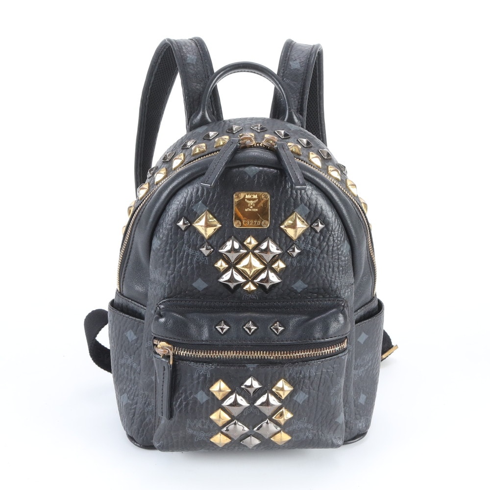■美品 MCM エムシーエム ヴィセトススタッズリュックサック
