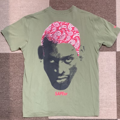 SAPEur 5th Anniv. RED Paisley Head S/S Tshirt "Militaly Green"