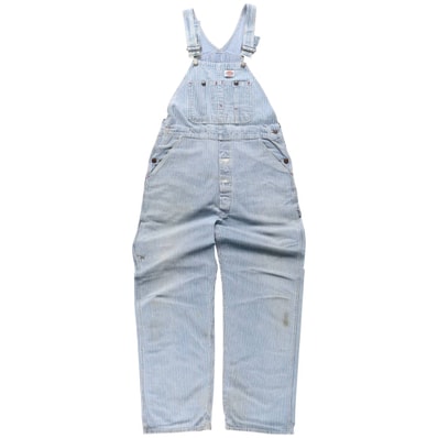 古着 90~00年代 ディッキーズ Dickies ヒッコリーストライプ ヒッコリーストライプ オーバーオール メンズw36相当 ヴィンテージ/eaa654616