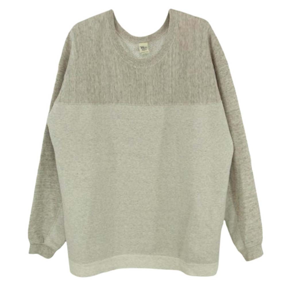 Ron Herman ロンハーマン スウェット 121090096-1071 デザイン切替 クルーネック スウェット トレーナー グレー系 XS【中古】