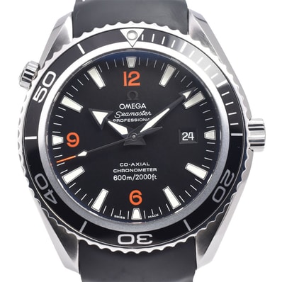 オメガ OMEGA 2900.51.82 シーマスター プラネットオーシャン ブラック 自動巻き メンズ 美品 腕時計 J#150071