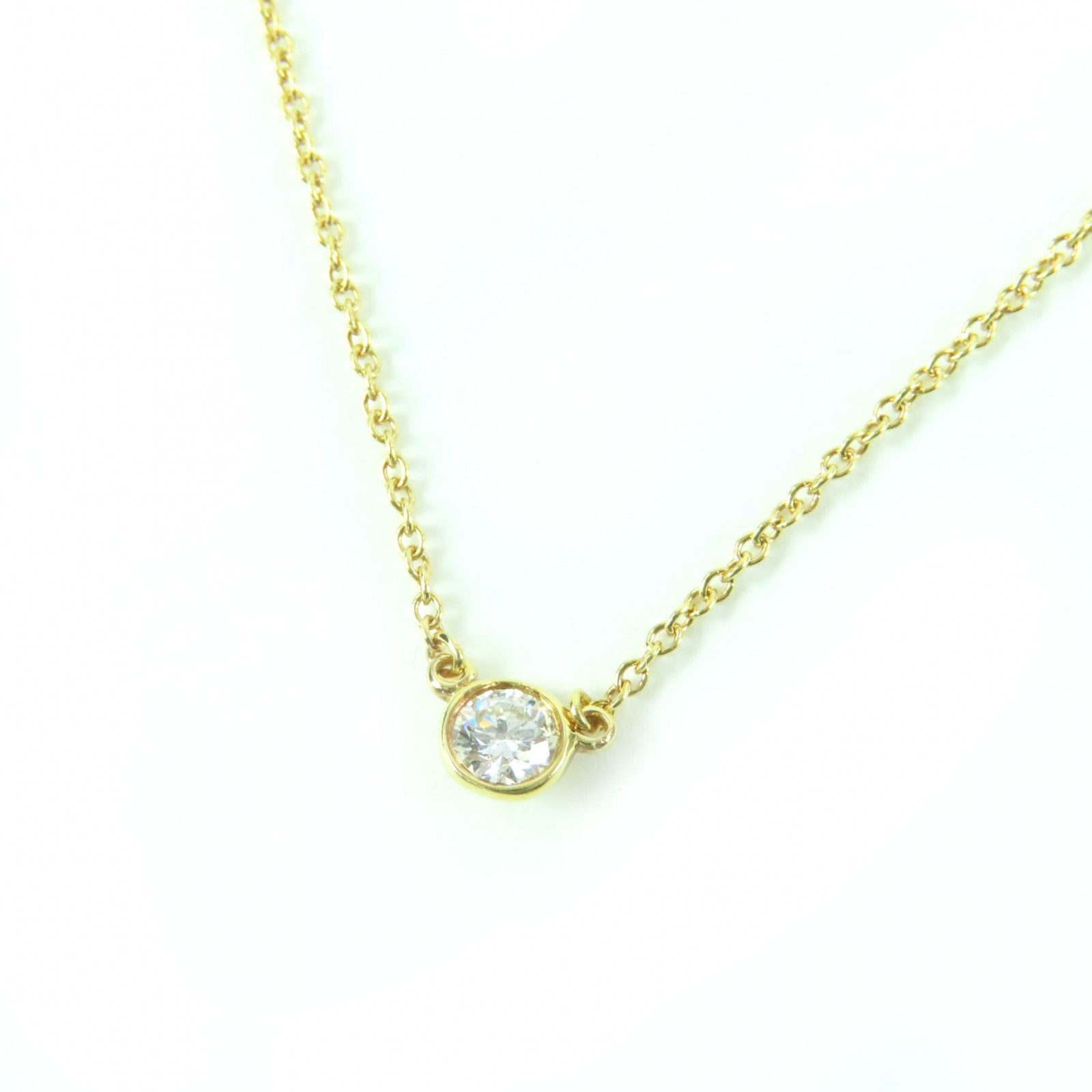 美品 ティファニー ダイヤモンド バイ ザ ヤード シングル ペンダント