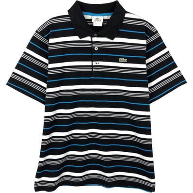 古着 ラコステ LACOSTE SPORT マルチボーダー 半袖 ボーダー ポロシャツ 6 メンズXL相当/eaa667426