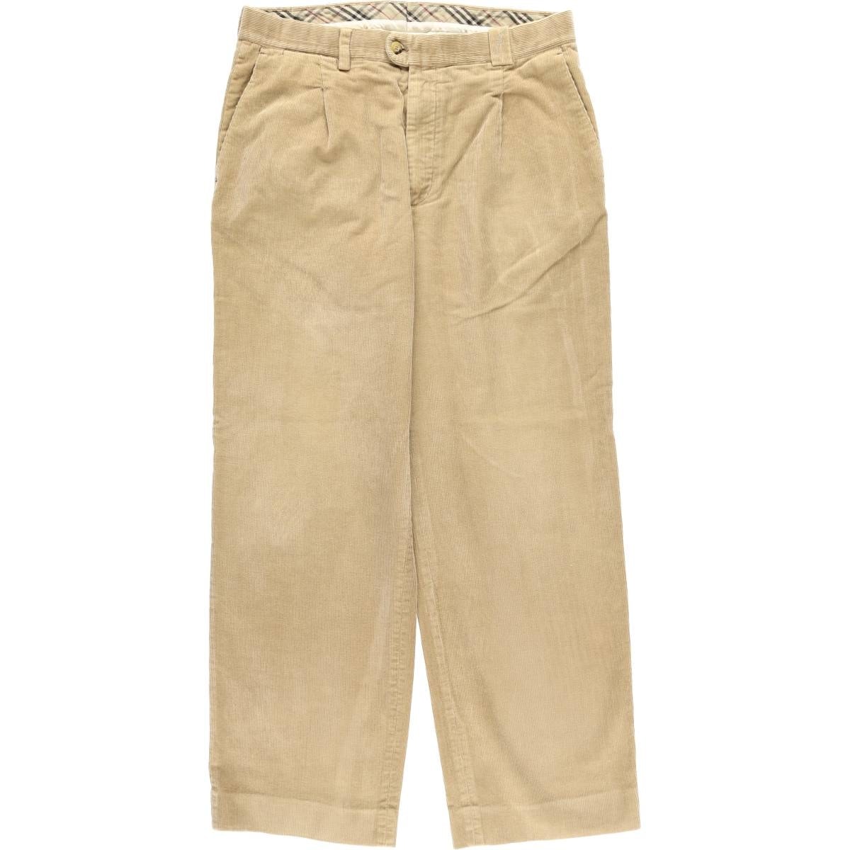 古着 バーバリー Burberry's BURBERRY LONDON ワンタック コーデュロイパンツ スペイン製 メンズw33相当/eaa610818