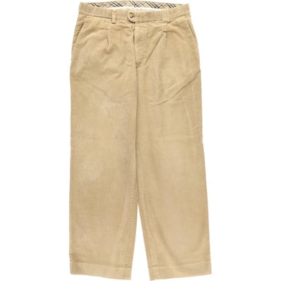 古着 バーバリー Burberry's BURBERRY LONDON ワンタック コーデュロイパンツ スペイン製 メンズw33相当/eaa610818
