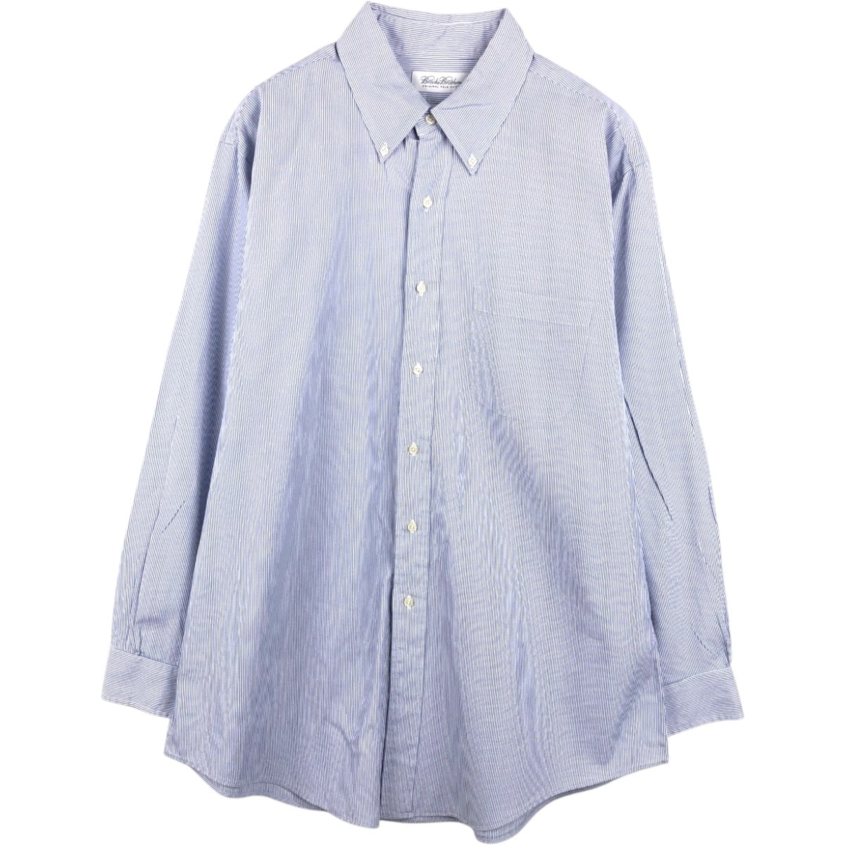 古着 ブルックスブラザーズ Brooks Brothers SLIM FIT 長袖 ボタンダウンストライプシャツ メンズXL相当/eaa666711
