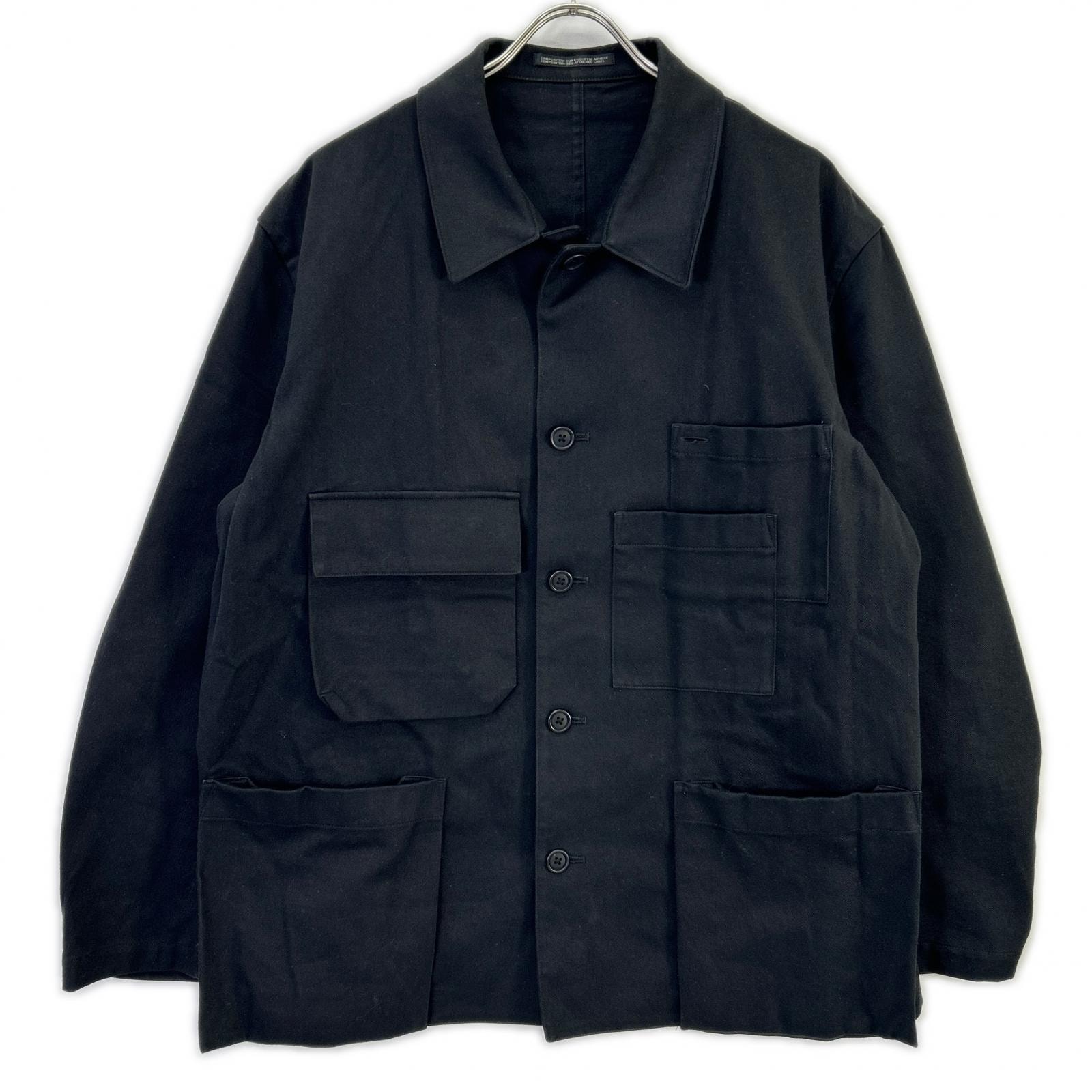 ワイズフォーメン MS-Y02-001 ブラック COTTON FLANNEL CHAIN STITCH BLOUSON 2