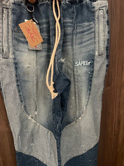 SAPEur DENIM TRACK PANTS "Indigo"