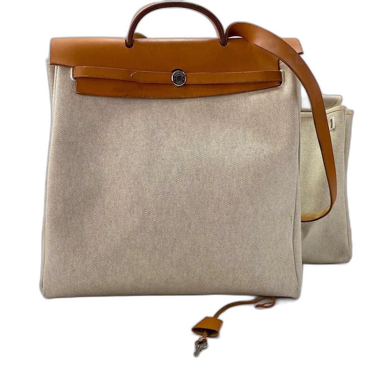 エルメス HERMES エールバッグGM ショルダーバッグ トワルアッシュ【中古】