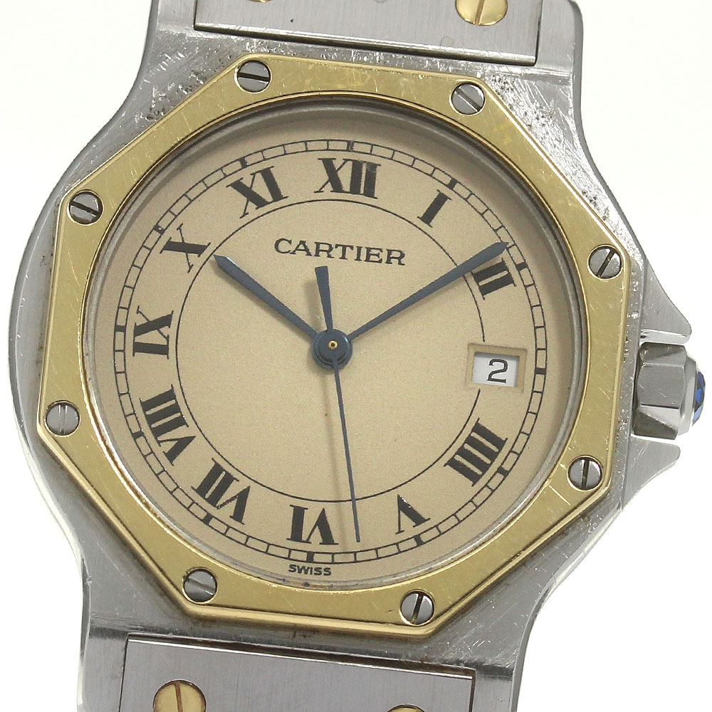 カルティエ サントスオクタゴン LM W2001583 メンズ 【中古】