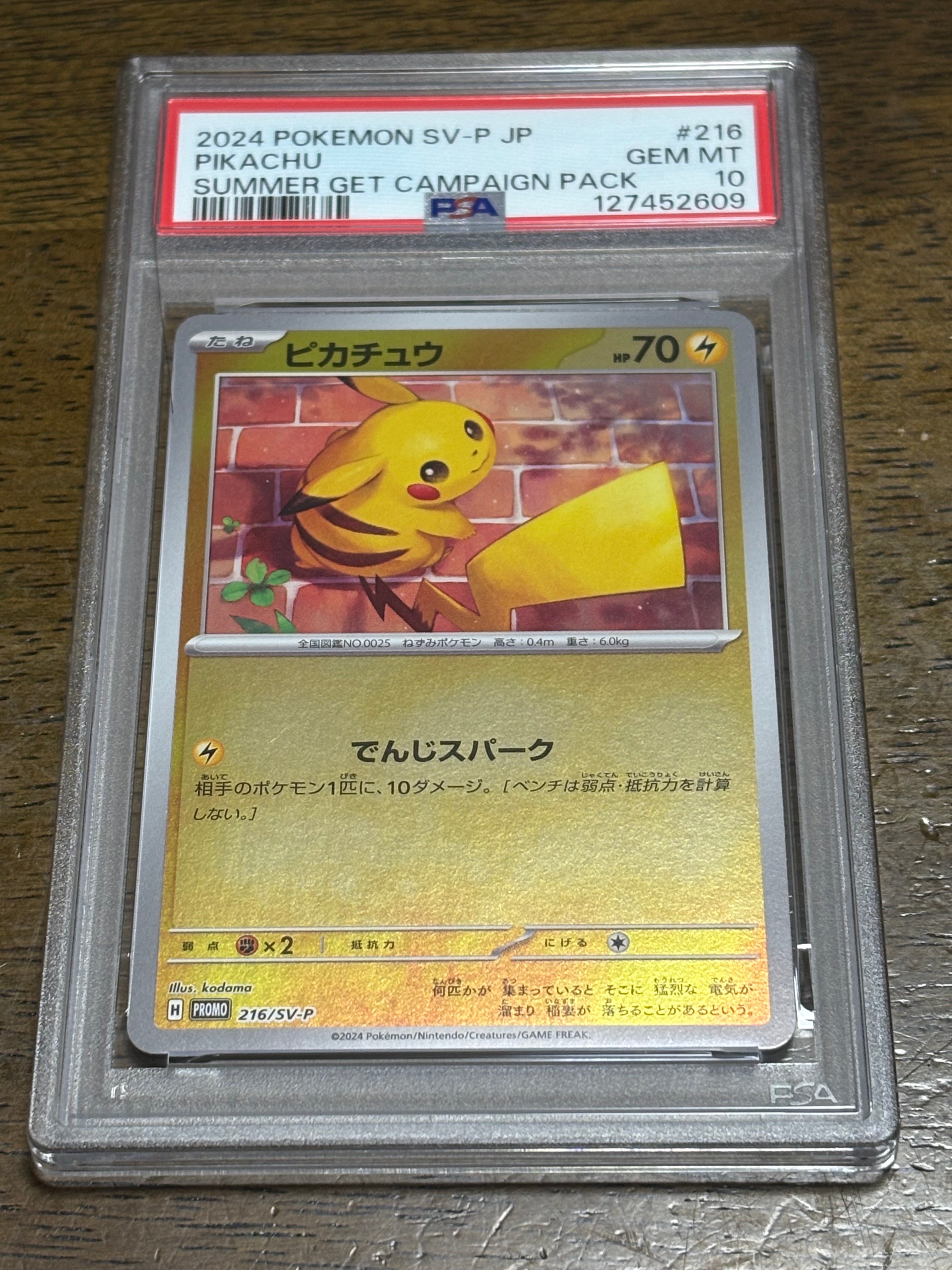 ピカチュウ P [SV-P 216](プロモカードパック「ポケカの夏がキタ!プロモカードGetキャンペーン!」)
