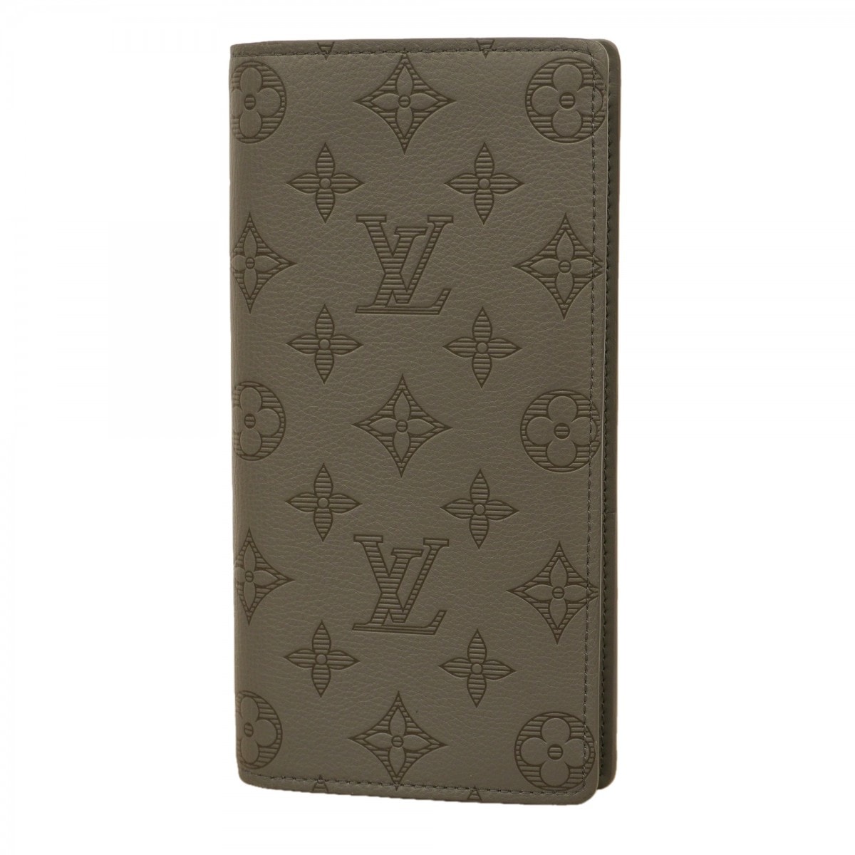 【6cd5069】ルイヴィトン 長財布 モノグラム・シャドウ ポルトフォイユブラザ M81335 アンスラサイトグレー【中古】メンズ