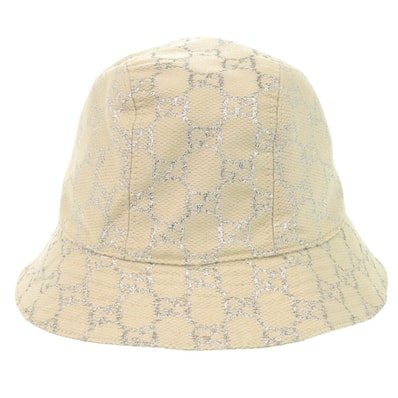 グッチ 631951 GGラメ バケットハット ウール ナイロ