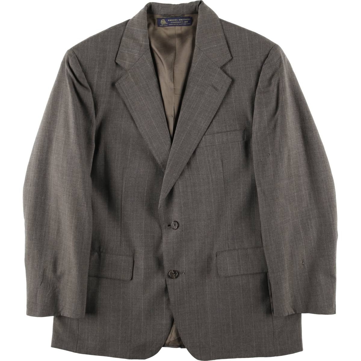 古着 80~90年代 ブルックスブラザーズ Brooks Brothers ストライプ柄 ウールテーラードジャケット USA製 メンズM相当 ヴィンテージ/eaa600305