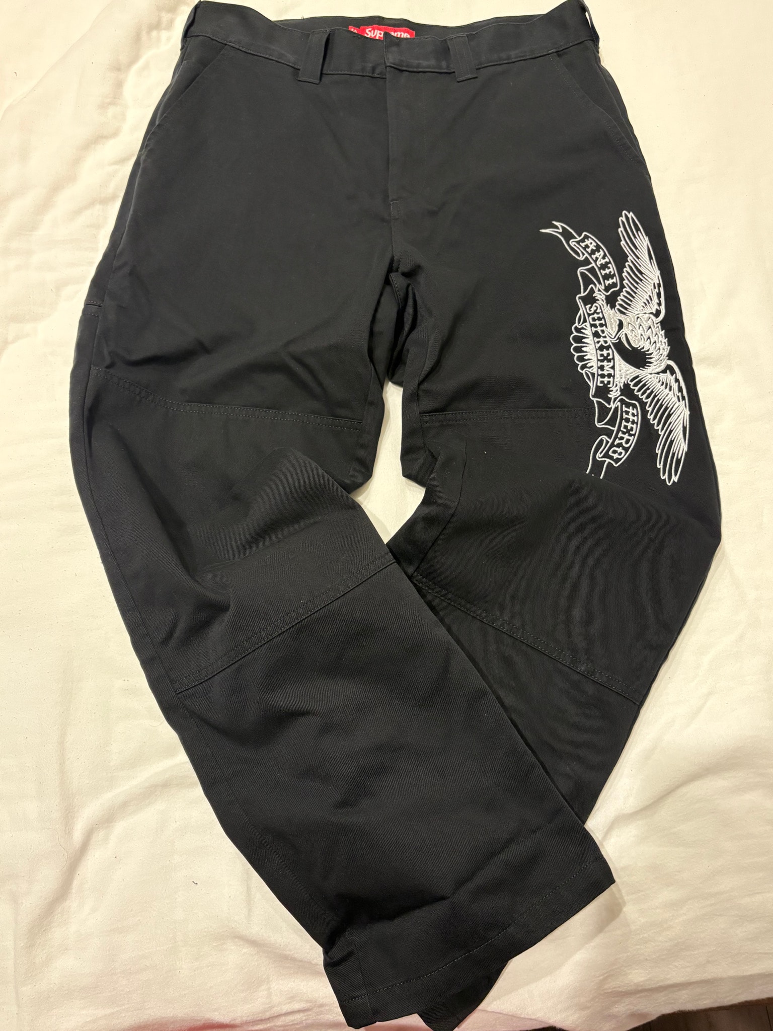 Supreme x ANTIHERO Work Pant "Black"