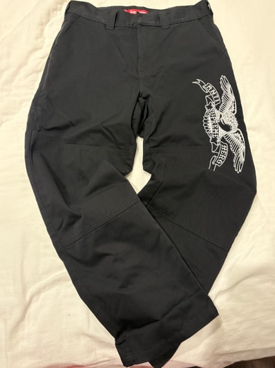 Supreme x ANTIHERO Work Pant "Black"