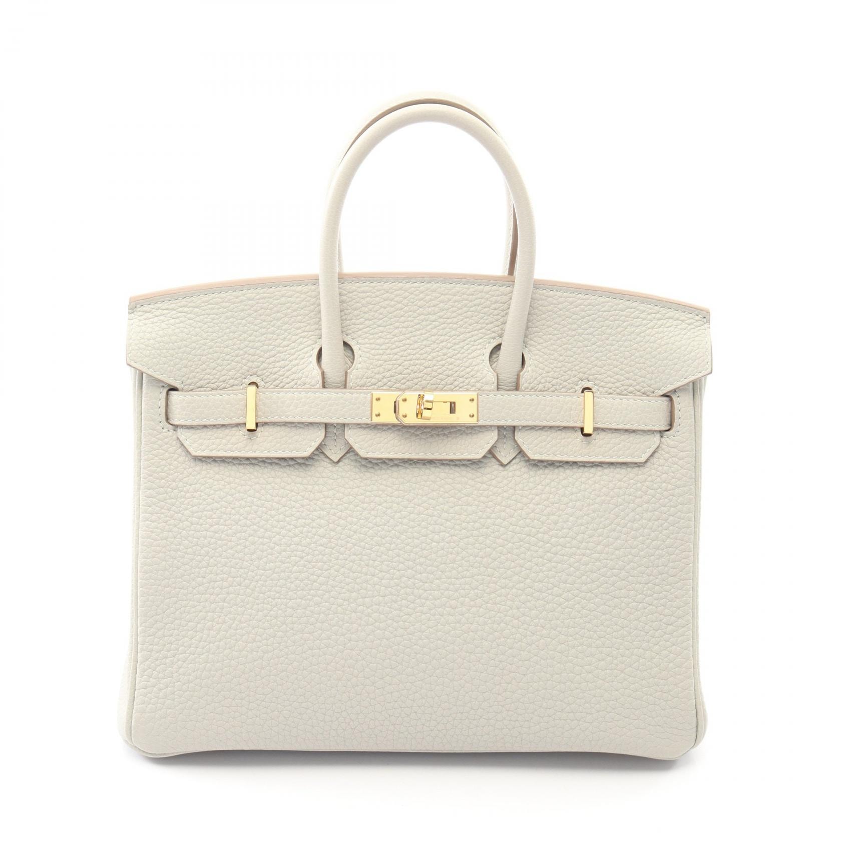 エルメス HERMES バーキン25 ハンドバッグ バッグ レザー トゴ トゴ U刻印(2022年製造) レディース グレー系 【中古】