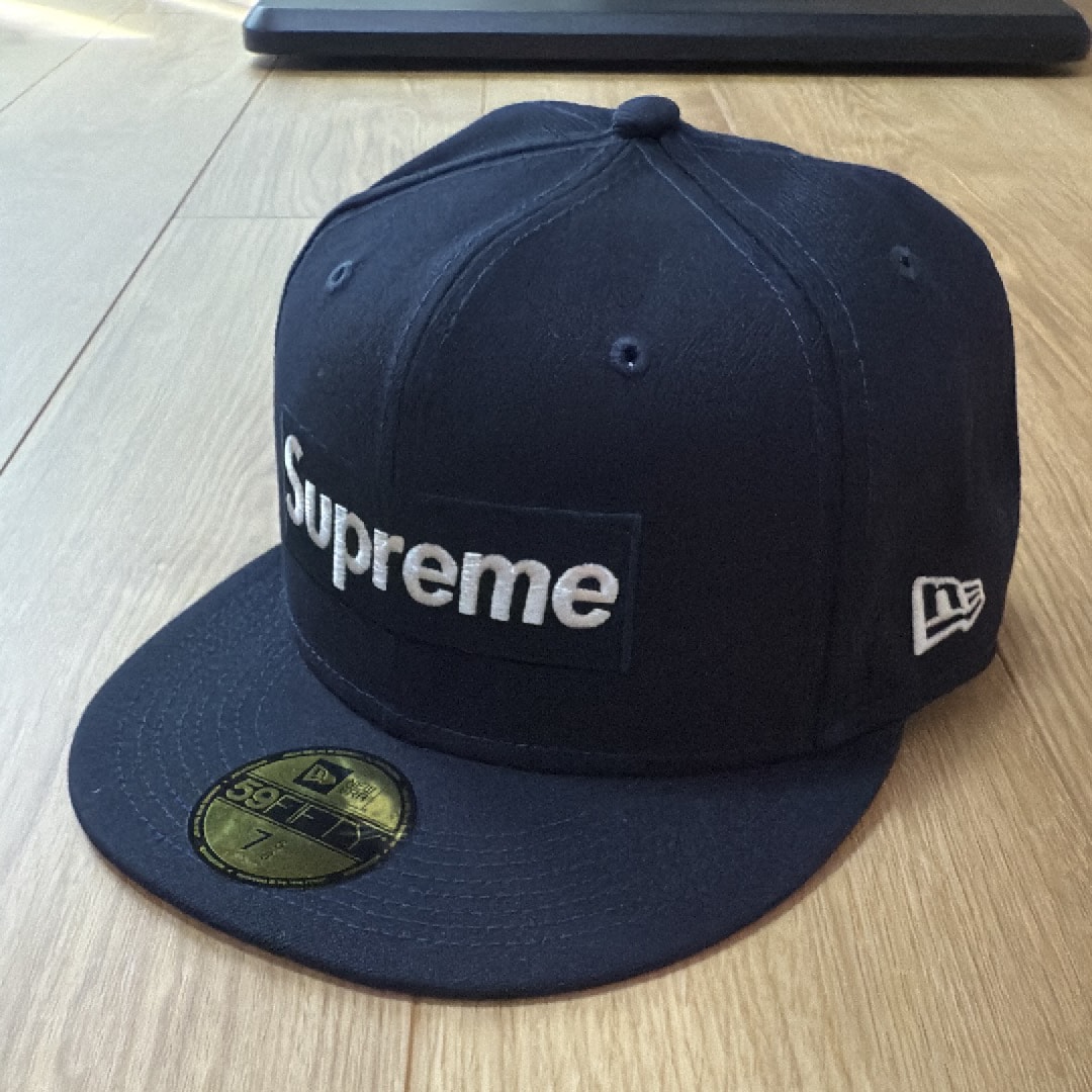 Supreme No Comp Box Logo New Era "Navy"