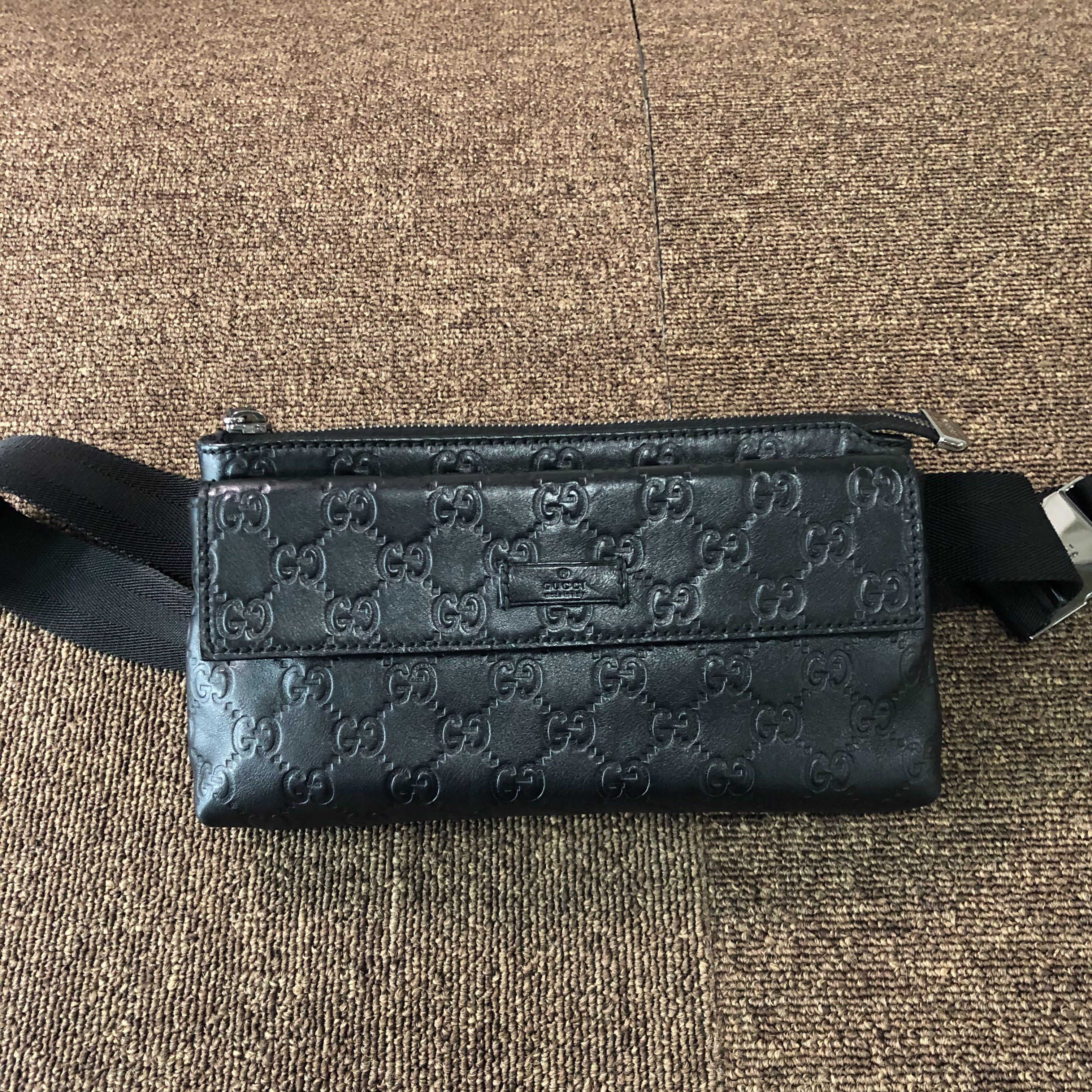 グッチ グッチシマ ウエストバッグ ブラック